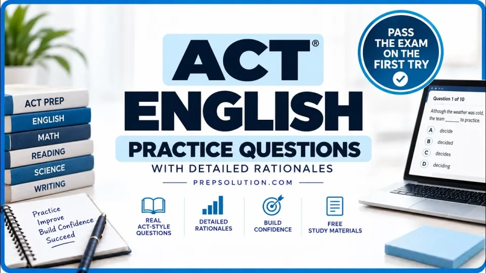 10 Essential ACT Practice Questions to Boost Your English Score